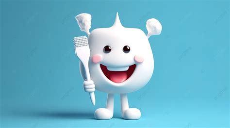 Teeth whitening mascot